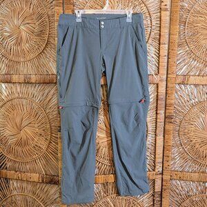Columbia Women's Gray Omni-Shield Advanced Repellency zip-off Pants Size 14 EUC